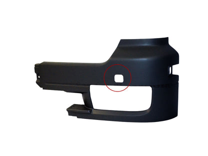 Front Bumper Bar End L/H Left Hand  –  With Washer Jet Hole  –  To Suit Mercedes Actros MP1 (96-02)