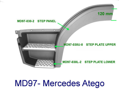 Step Panel L/H Left Hand  –  Twin Step  –  To Suit Mercedes Atego V1 (98-04)/V2 (04-13)