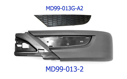 Front Apron Centre Garnish  –  Lower  –  To Suit 19cm High Apron   –  To Suit Mercedes Actros MP3 (08-16)