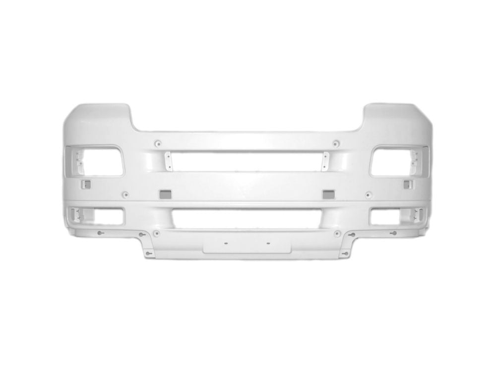 Front Bumper Bar  –  High Bar  –  White  –  Wide Cab  –  To Suit MAN TGA XL / XXL (00-09)