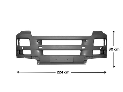 Front Bumper Bar  –  Low Bar  –  Dark Grey  –  Narrow Cab  –  To Suit MAN TGA L / LX (00-09)