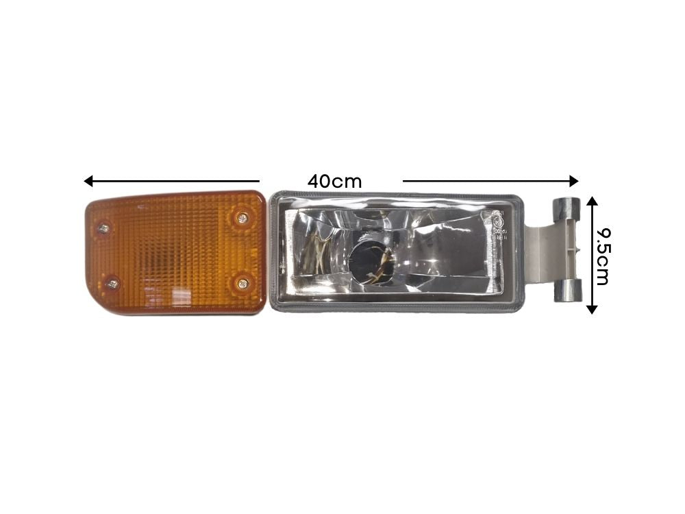 Fog Lamp R/H Right Hand  –  Amber  –  To Suit MAN TGA M / L / LX / XL / XXL (00-09)