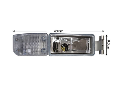 Fog Lamp R/H Right Hand  –  Clear  –  To Suit MAN TGA M / L / LX / XL / XXL (00-09)