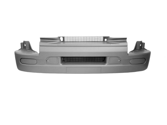 Front Bumper Bar  –  Low Bar  –  Without Fog Lamp Holes  –  With Mesh / Caps  –  To Suit Renault Premium / Mack Quantum (99-06)