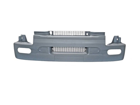 Front Bumper Bar  –  Low Bar  –  With Fog Lamp Holes  –  With Mesh / Caps  –  To Suit Renault Premium / Mack Quantum (99-06)