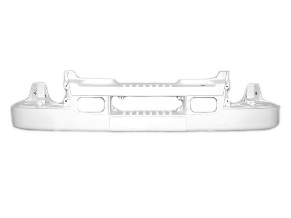 Front Bumper Bar  –  Without Fog Lamp Holes  –  White  –  To Suit Renault Midlum 1st / 2nd Gen (01-13)