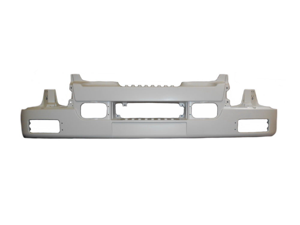 Front Bumper Bar  –  With Fog Lamp Holes  –  White  –  To Suit Renault Midlum 1st / 2nd Gen (01-13)