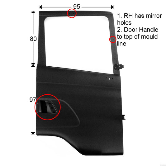 Door Shell R/H Right Hand  –  B Grade Quality To Suit Scania R Series (97-04)