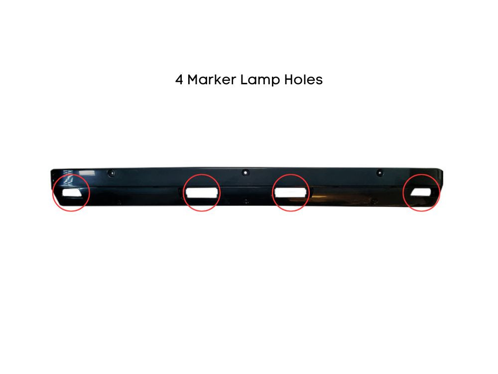 Sunvisor  –  Lower  –  With 4 Marker Lamp Holes To Suit Scania R Series (05-10)