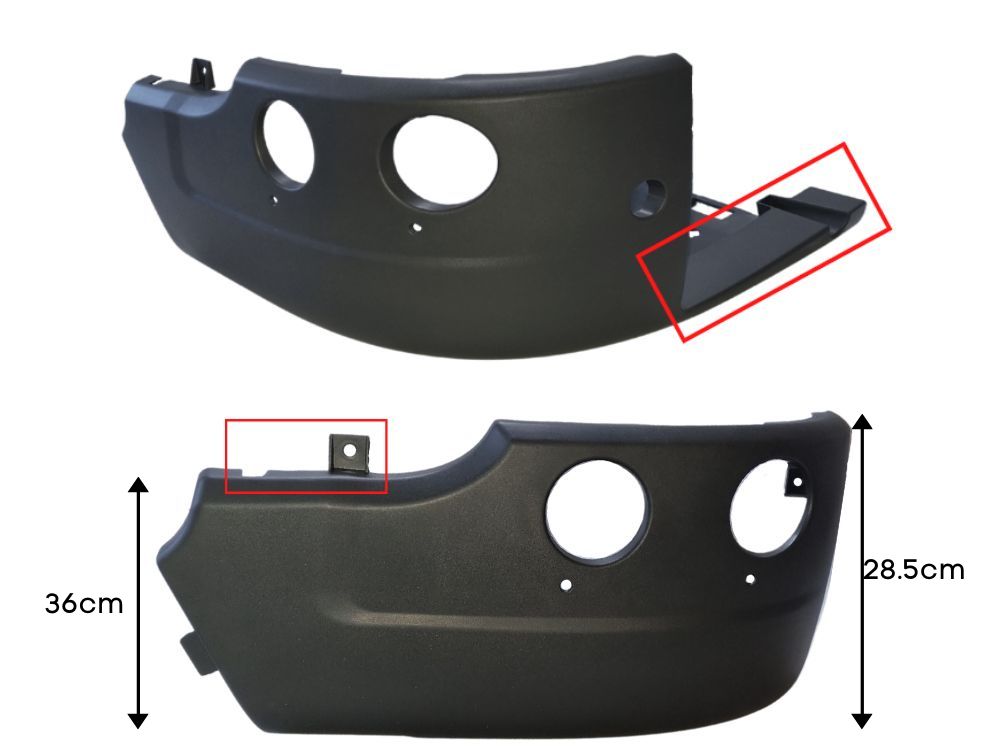 Front Bumper Bar End L/H Left Hand  –  High Bar  –  Narrow Cab To Suit Scania P Series (12-17) To Suit Scania G / R Series (10-17)