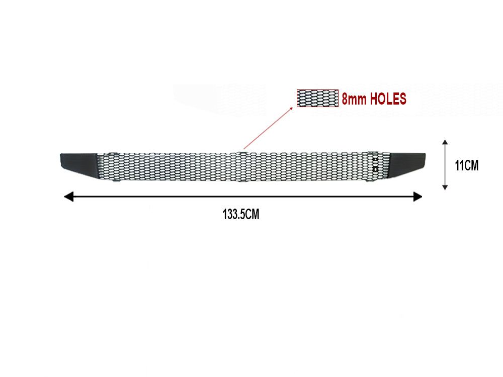 Front Panel Grille Mesh  –  Middle  –  With 8mm Holes  –  To Suit Scania G / R Series (10-17)