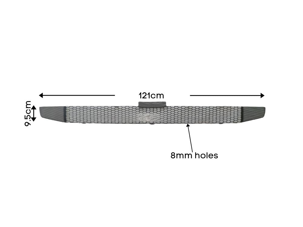 Lower Grille Mesh  –  Upper  –  With 8mm Holes  –  Low Bar  –  To Suit Scania G / R Series (10-17)