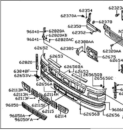 Front Bumper Bar Mould R/H Right Hand  –  Inner  –  To Suit Nissan UD CW (02-04/08)