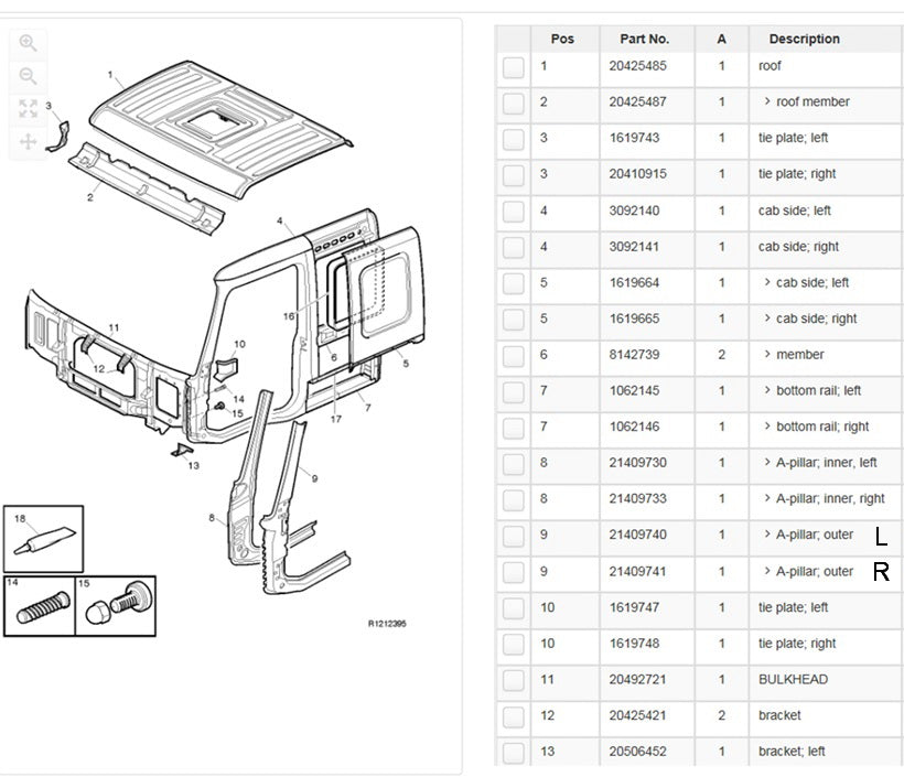 Side Panel R/H Right Hand  –  Rear  –  To Suit Volvo FM (13-20)