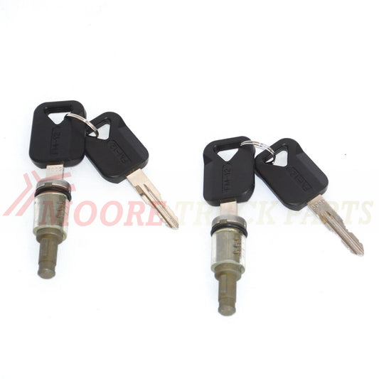 Door Handle Lock Kit R/H Right Hand = L/H Left Hand  –  2 Locks With Four Keys  –  To Suit Volvo FH / To Suit Volvo FM (02-07)