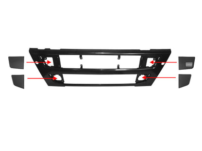 Grille Panel  –  Lower  –  Black  –  To Suit Volvo FM (08-13)