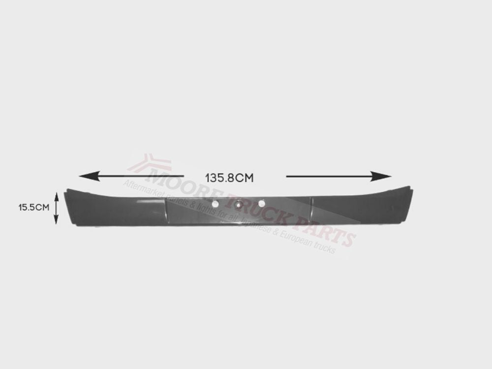 Front Bumper Bar Centre  –  Dark Grey  –  Smooth  –  To Suit Volvo FM (13-20)