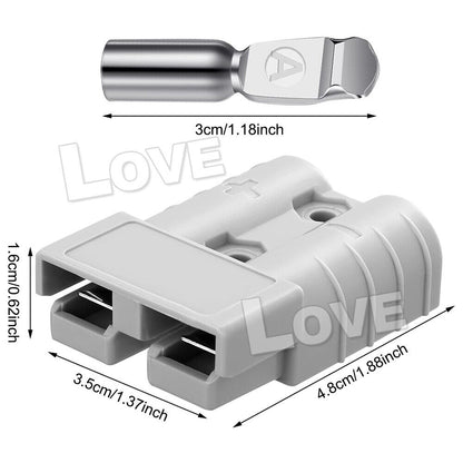 10X Anderson Style Plug Connectors 50 AMP 6AWG 12-24V DC Power Tool