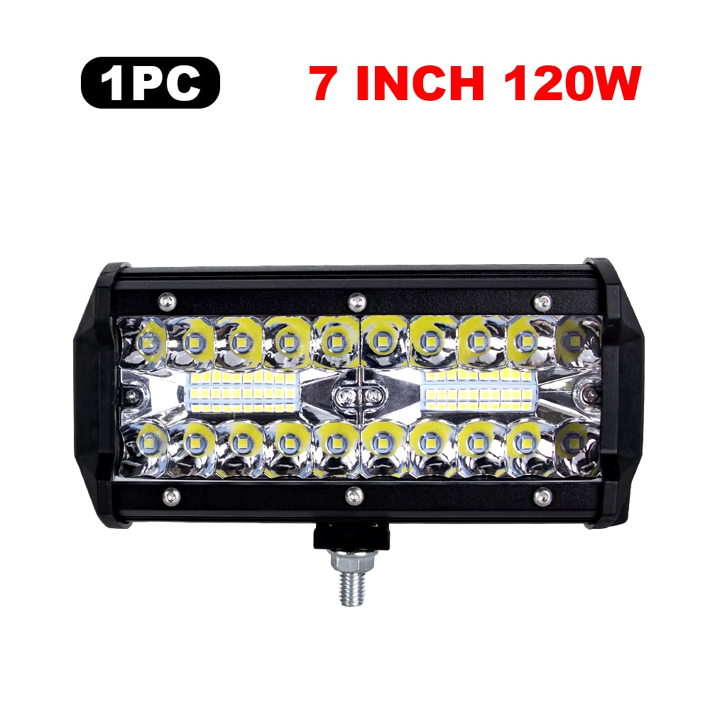 12V 24V LED Bar Offroad Spot Flood Combo LED Light Bar/Work Light for Truck Car SUV 4WD 4X4 Boat ATV Barra LED Headlights